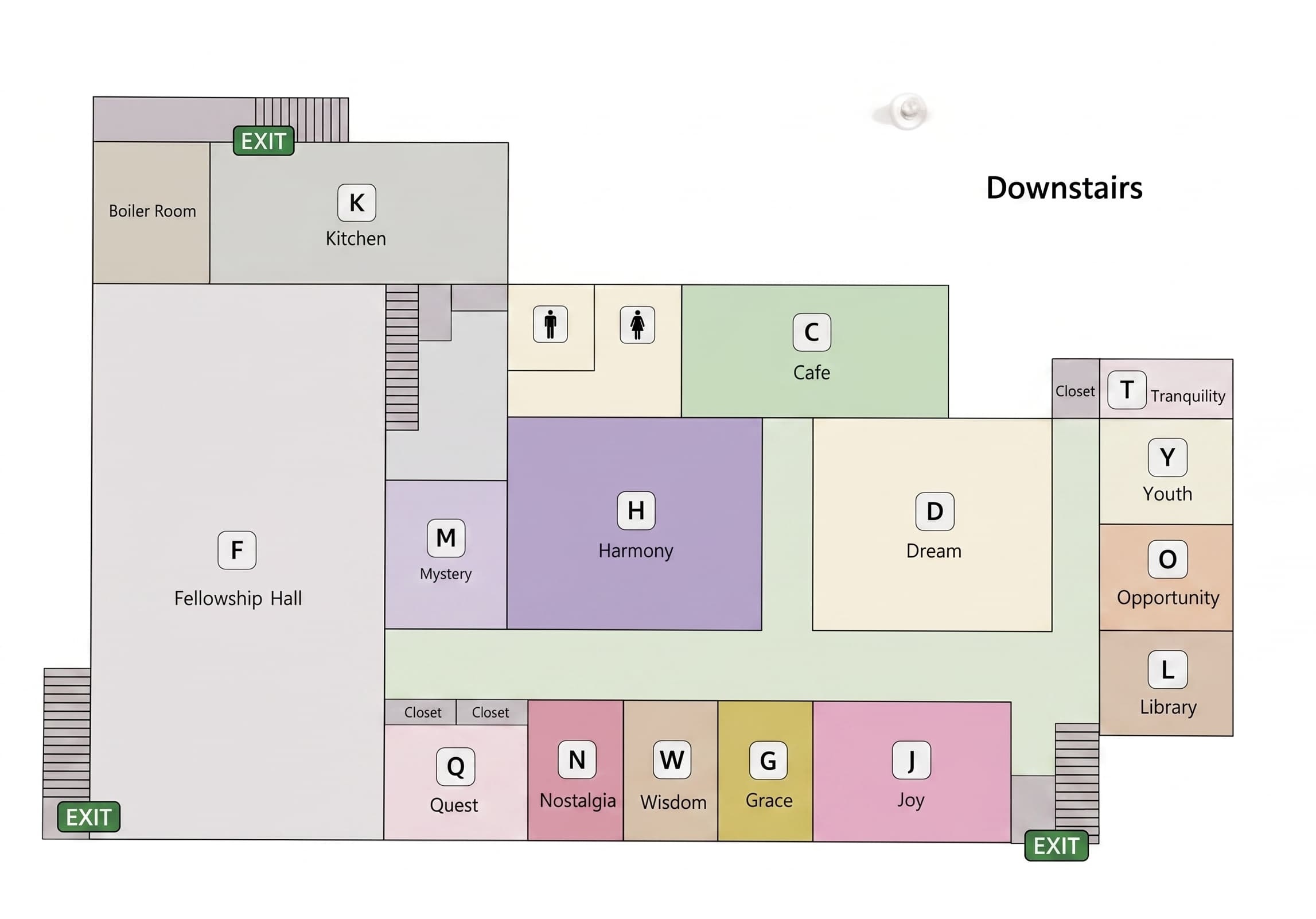 100 Winthrop St downstairs floor plan
