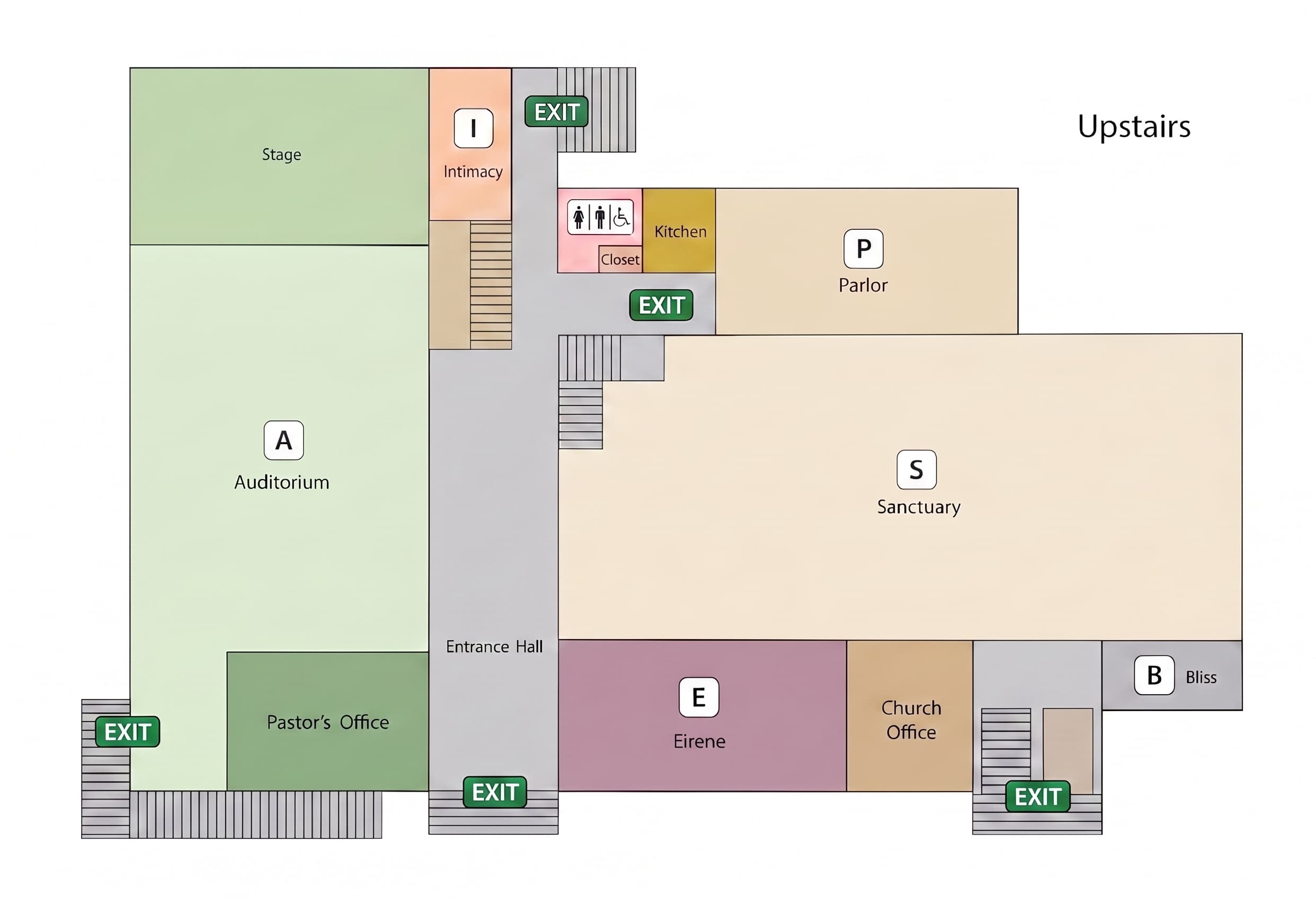 100 Winthrop St upstairs floor plan