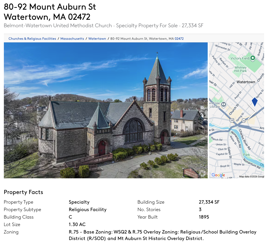 80-92 Mount Auburn St Watertown comparable