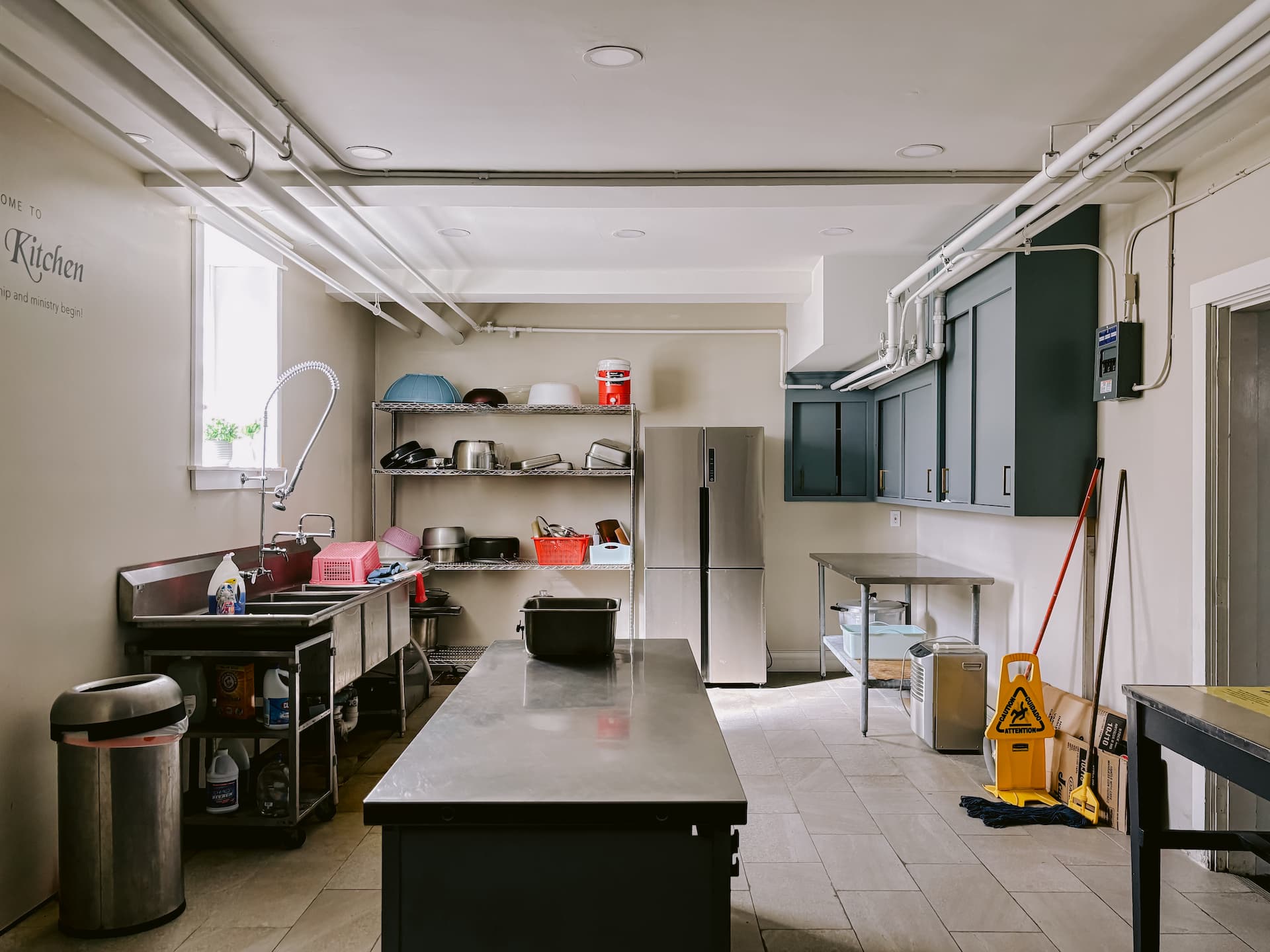 Current kitchen prep area