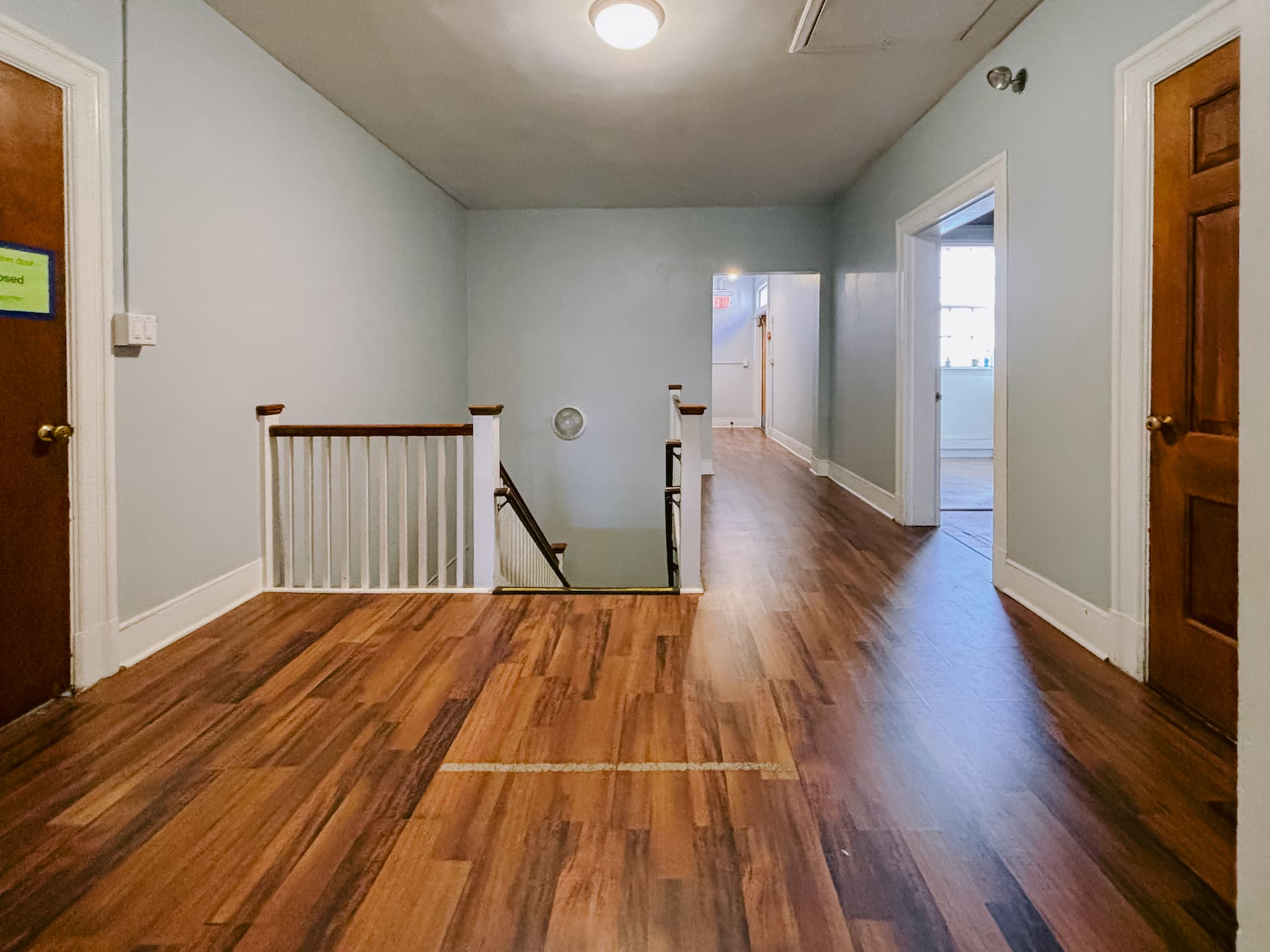 Current upper floor circulation area