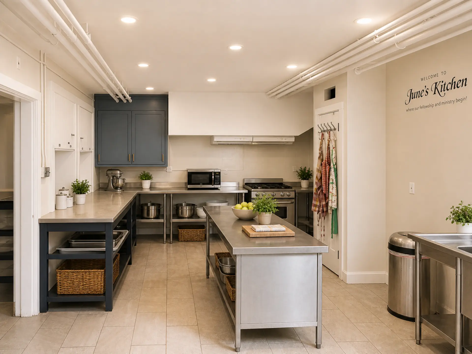 Virtually staged kitchen service concept